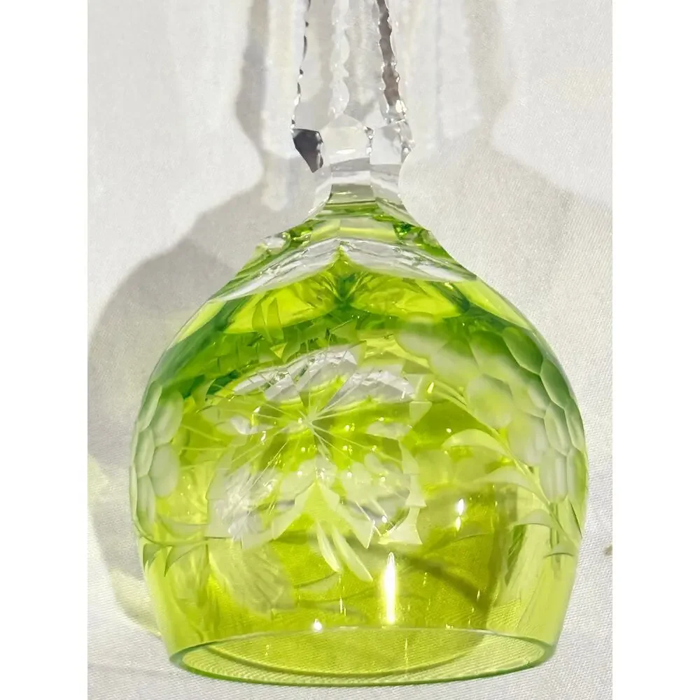 Vintage Nachtmann Traube Chartreuse Wine Hock Goblets Set of 5 Pattern German